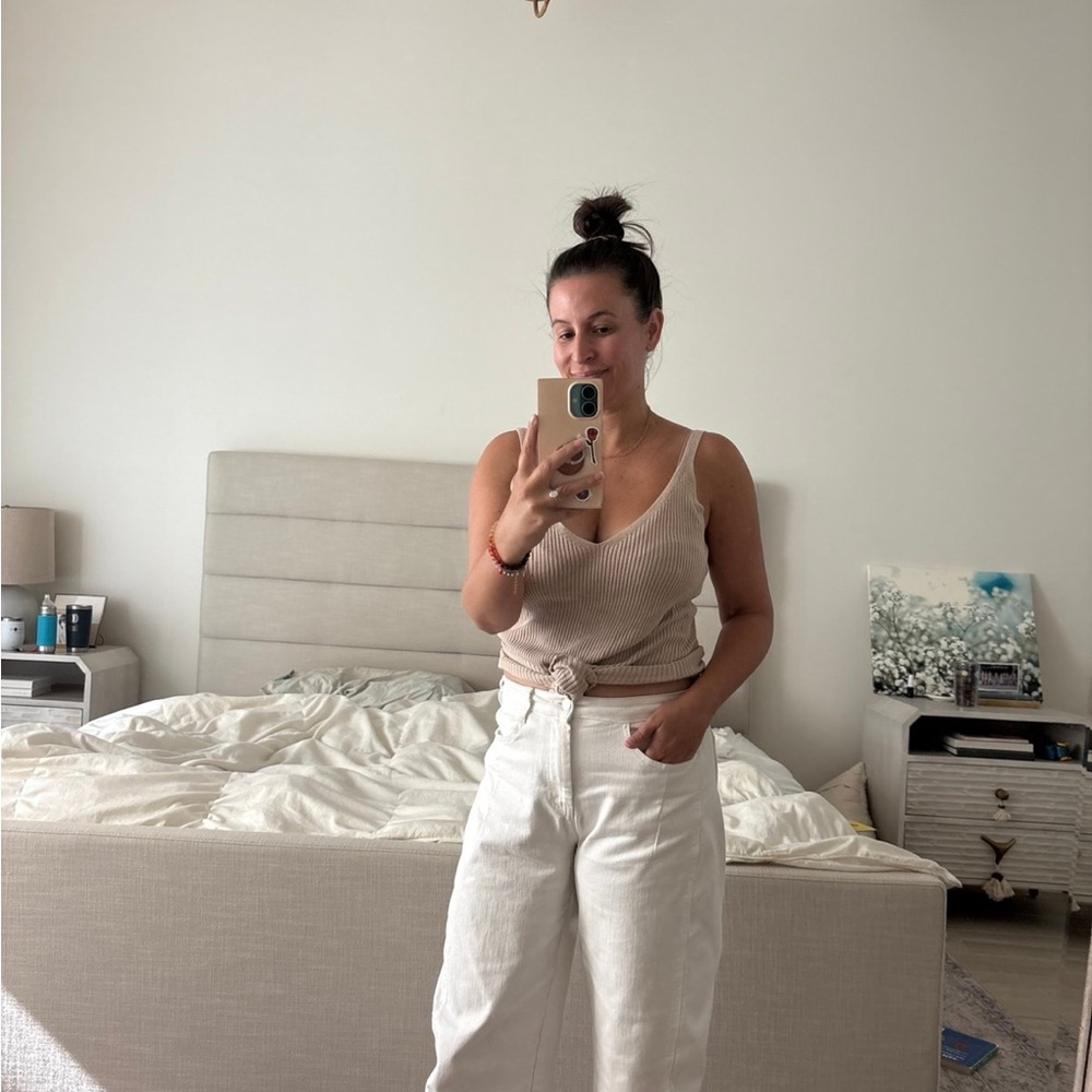 Sincerely Jules Beige Ribbed Tank - Picture 7 of 7